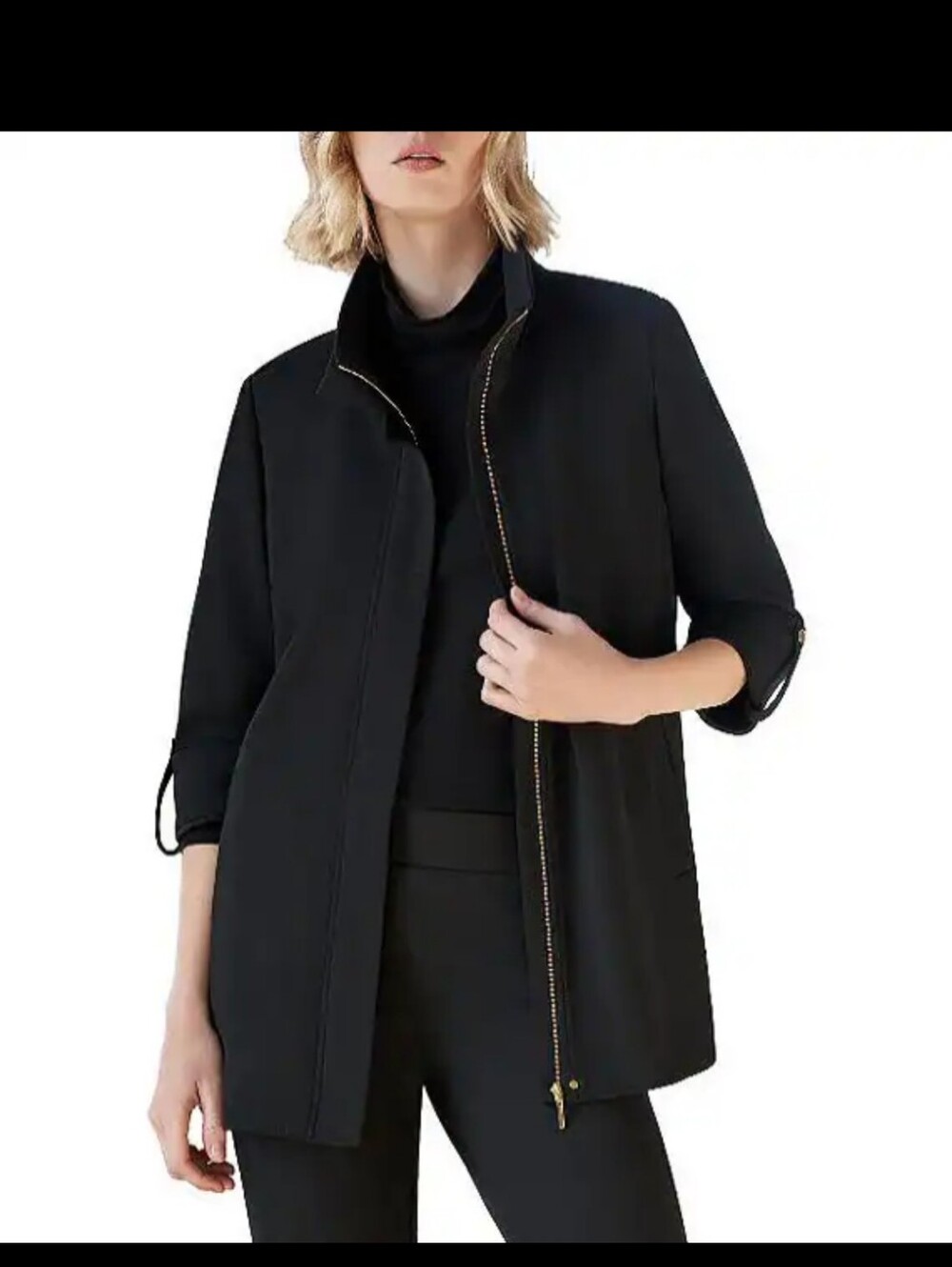 Ming Wang Heritage Fit Deco Crepe Blazer/jacket Size M NWT